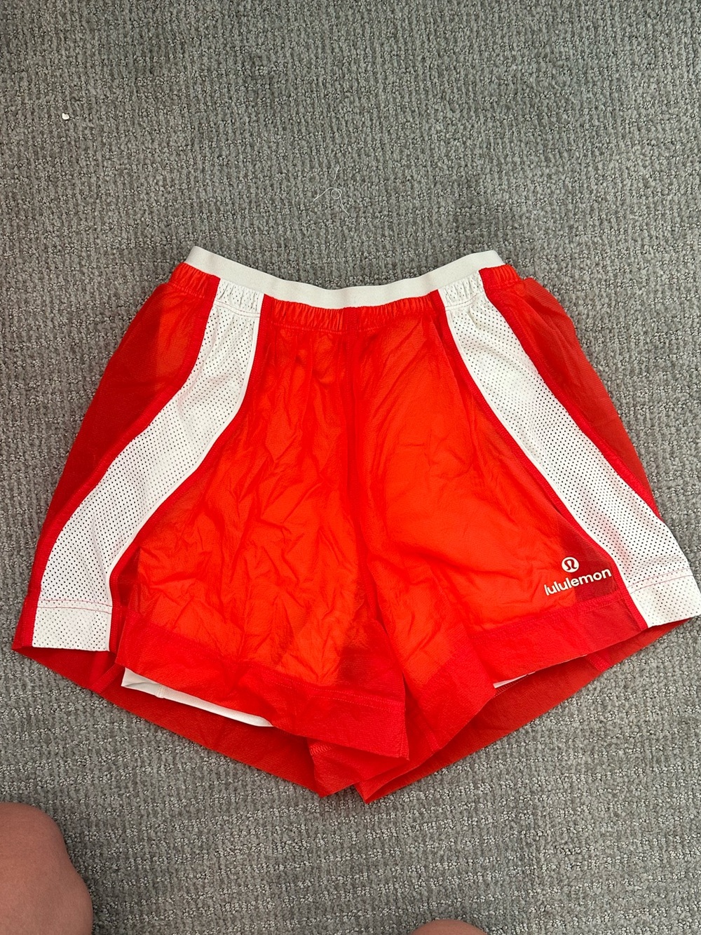 Lululemon Lined Orange Shorts